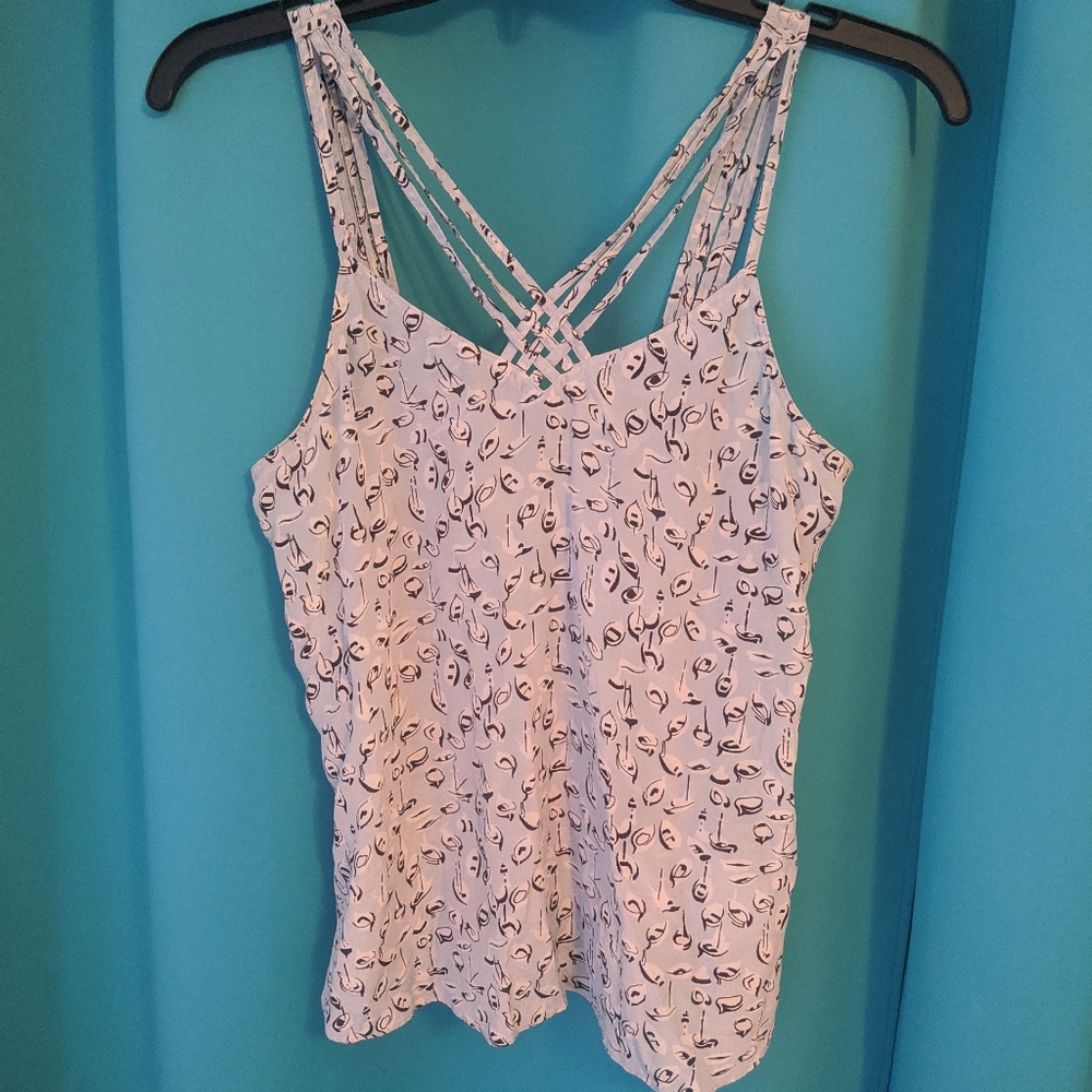 Anthropologie Girls from Savoy Silk Strappy Blouse